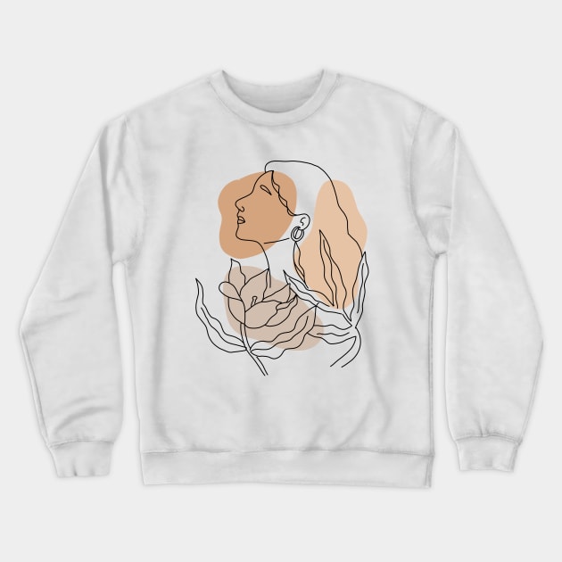 Aesthetic Girl Crewneck Sweatshirt by gumusservi